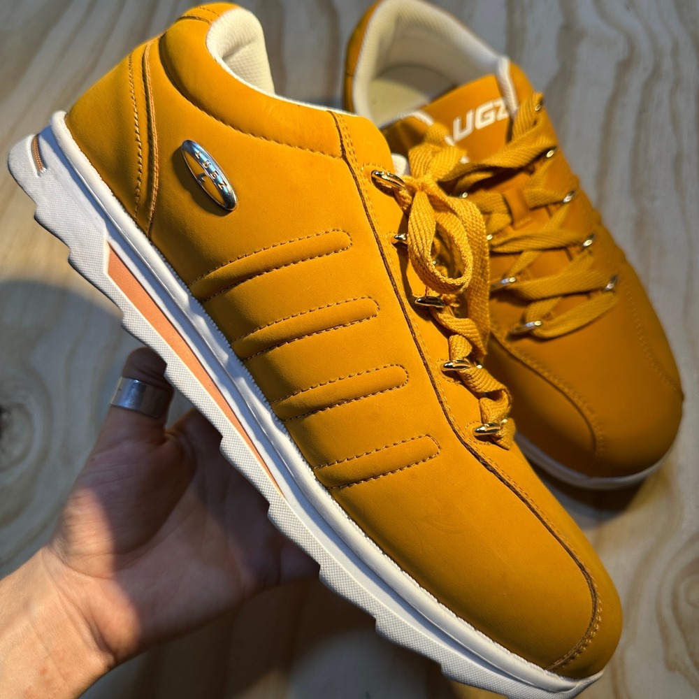 Lugz Mens Changeup Mustard Yellow Sneakers MCHGIID-741 Size 10.5